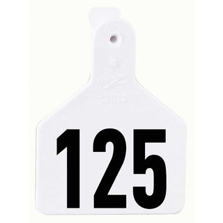 Z Tag Orange No Snag Calf ID Numbered Tags 101 - 125 : Pack of 25