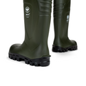 Steplite X Regular Toed Green Boot: Size 4