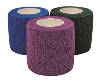 Cohesiant Wrap Bold Assorted Colors (Purple/Black/Blue): 2inches x 5yards 24ct