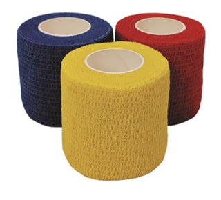 Cohesiant Wrap Primary Assorted Colors (Blue/Yellow/Red): 2inches x 5yards 24ct