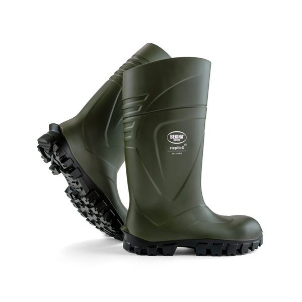 Steplite X Regular Toed Green Boot: Size 5