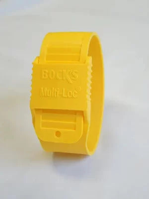 Bock's Multi-Loc  Leg Bands Yellow with Letter F : Each
