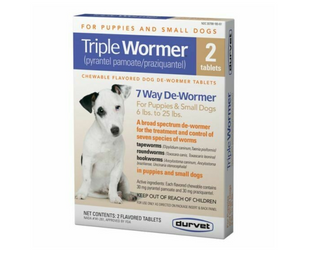 Triple Wormer for Small Dogs : 2ct