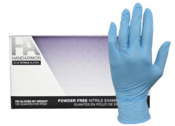 Hand Armour Gloves Nitrile Powder Free Large : 100ct