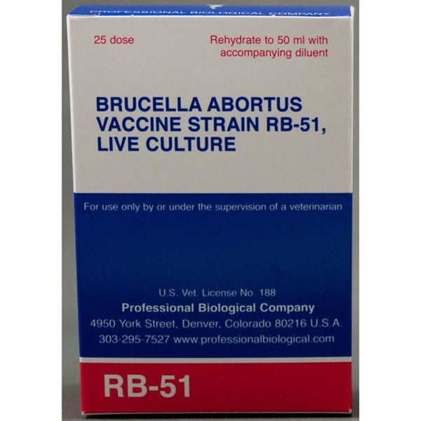 Brucella Abortus RB-51:  25ds