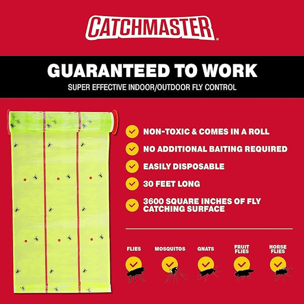 Catchmaster Giant Fly Trap Roll : 30ft