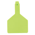 Z Tag No Snag Cow Blank :Tags - Pack of 25 Chartreuse