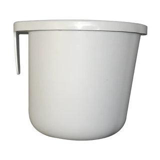 Calf-Tel 8 Quart Direct Attach Pail for Wire Fence: Gray