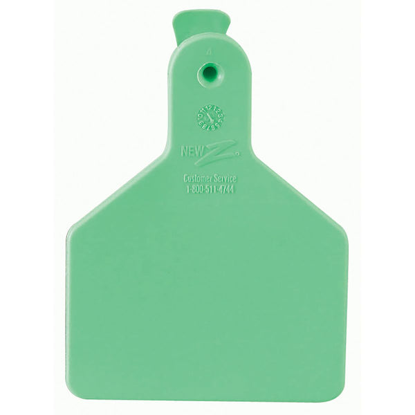 Z Tag Green No Snag Calf ID Tag - Numbered 101 - 125 : Pack of 25