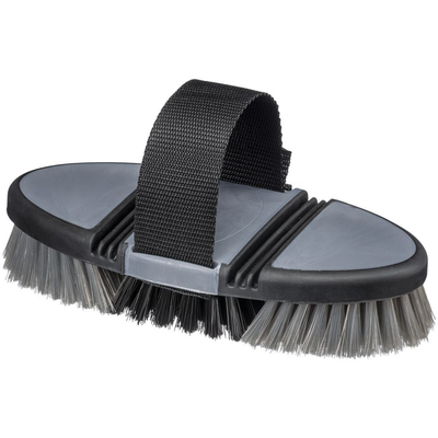 Great Grip Flex Medium Bristle Brush :Gray/Black