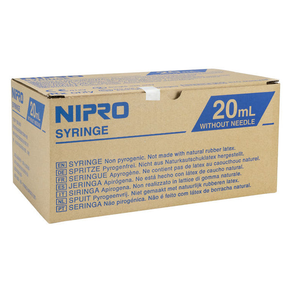 Nipro Disposable 20ml Luerlock Syringes : 50ct