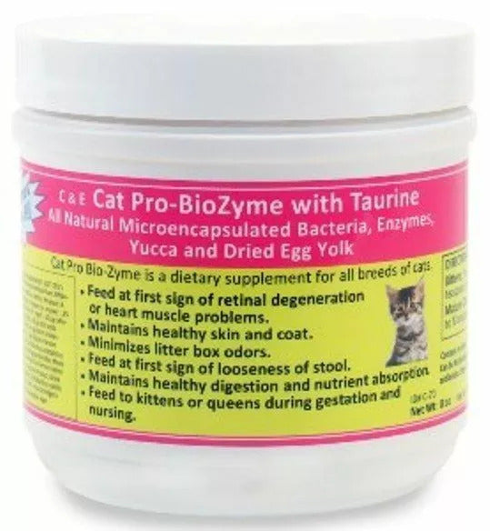 C & E Agri Pro-Bio Zyme with Taurine for Cats : 8oz