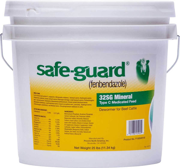 Safe-Guard 32SG Mineral Dewormer : 25lb