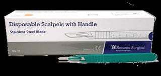 Securos Disposable Number 22 Scalpels : 10ct