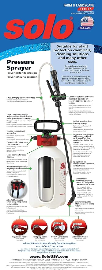 Solo 430 Series Sprayer :  3 Gal