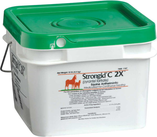 Strongid C 2X Daily Pellet Wormer   : 10lb