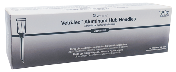 Vetrijec Disposable Polyhub Needles 20gauge x 1/2 inch : 100ct