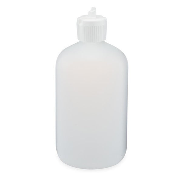 Viapac Natural Plastic Bottle Cylinder with Flip Top 16oz: 12ct