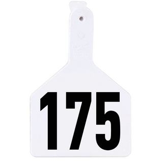 Z Tag Orange No Snag Cow ID Numbered Tags 151 - 175 : Pack of 25