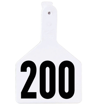 Z Tag Red No Snag Cow ID Numbered Tags 176 - 200 : Pack of 25