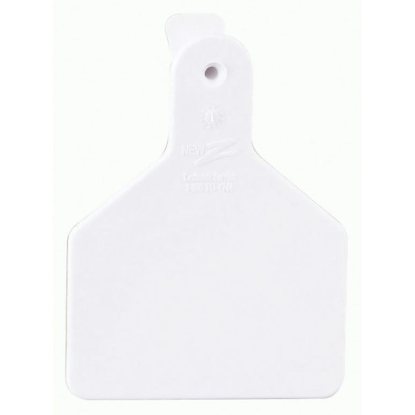 Z Tag No Snag Calf ID Tag - Blank: White 100ct