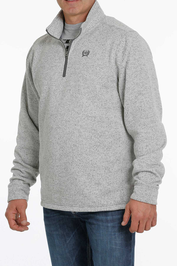 Cinch Men's Sweater Grey 1/4 Zip XXLg
