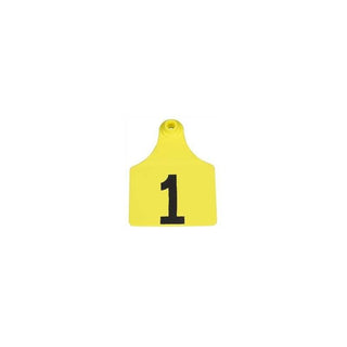Allflex Yellow Global Maxi Numbered Tags 51-75 : Pack of 25
