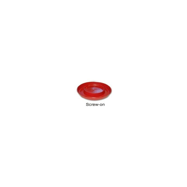 Poultry Fountain Screw-On Base Red : Gallon