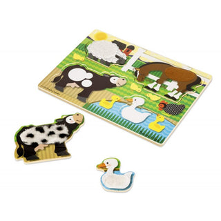 Touch and Feel Zoo & Farm Puzzle Set : 2ct