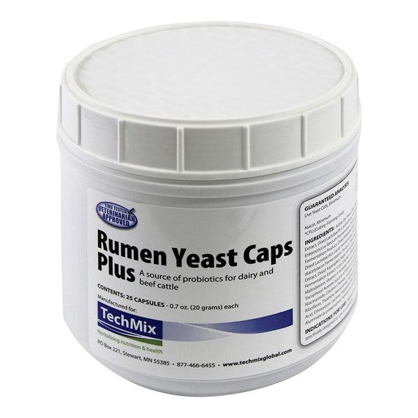 TechMix Rumen Yeast Caps Plus : 25ct