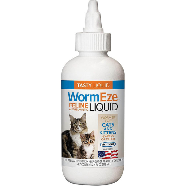 Worm EZE Liquid for Feline : 4 oz.