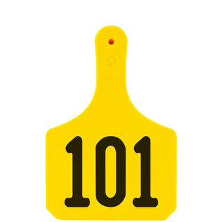 Y-Tex Yellow Y-Tag Cow Laser Numbered 101-125: Pack of 25