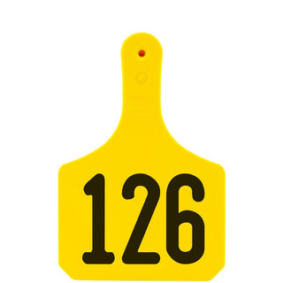 Y-Tex Yellow Y-Tag Cow Laser Numbered 126-150: Pack of 25
