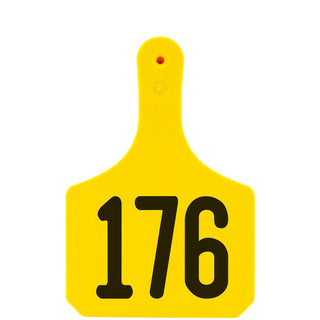 Y-Tex Yellow Y-Tag Cow Laser Numbered 176-200: Pack of 25